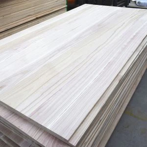 Pannello incollato bordo Paulownia